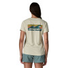 Dámske funkčné tričko Patagonia CAPILENE COOL DAILY SHIRT - BOARDSHORT LOGO  - béžová