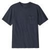 Pánske tričko Patagonia MIDWEIGHT '95 OVAL LOGO POCKET TEE  - tmavo modrá