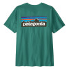 Pánske tričko Patagonia P-6 LOGO T-SHIRT  - tmavo zelená