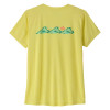 Dámske funkčné tričko Patagonia CAPILENE COOL DAILY SHIRT - TRAILCHECK  - žltá