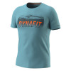 Pánské funkční tričko Dynafit TRANSALPER GRAPHIC SHIRT  - světle modrá