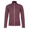 Dámska mikina Ortovox FLEECE LIGHT JACKET  - vínová