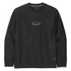 Pánska mikina Patagonia '95 OVAL LOGO UPRISAL CREW  - čierna