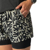 Dámské běžecké kraťasy Dynafit TRAIL 2IN1 SHORTS  - béžová