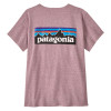 Dámské tričko Patagonia P-6 LOGO RESPONSIBILI-TEE  - světle růžová