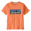 Dětské tričko Patagonia P-6 LOGO T-SHIRT  - oranžová