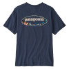 Pánské tričko Patagonia '95 OVAL LOGO T-SHIRT  - tmavě modrá