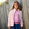 Dívčí mikina Lego Wear LWSIAN 201 - TEDDY JACKET  - světle růžová