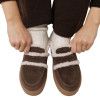 Dámske pantofle Inuikii MULE WOOL  - tmavo hnedá
