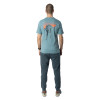 Pánske tričko Dynafit BACK GRAPHIC COTTON T-SHIRT  - svetlo modrá