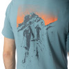 Pánske tričko Dynafit BACK GRAPHIC COTTON T-SHIRT  - svetlo modrá