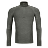 Pánske funkčné tričko Ortovox 230 COMPETITION ZIP NECK  - tmavo zelená