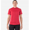 Dámske turistické funkčné tričko Mountain Equipment NAVA SS ZIP  - červená