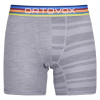 Pánske funkčné boxerky Ortovox 185 ROCK'N'WOOL BOXER  - svetlo šedá