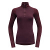 Dámské funkční tričko Devold DUO ACTIVE SHIRT NECK  - vínová