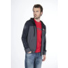 Pánska mikina Stöckli HOODY JACKET FULLZIP  - tmavo šedá