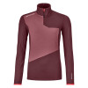 Dámska mikina Ortovox FLEECE LIGHT ZIP  - vínová