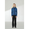 Dívčí lyžařská mikina Poivre Blanc W22-1702-JRGL/L STRETCH FLEECE  - modrá