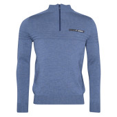 SWISS MADE KNITTED PULLOVER ZIP