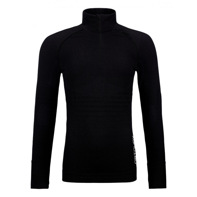 Dámske funkčné tričko Ortovox 230 COMPETITION ZIP NECK  - čierna