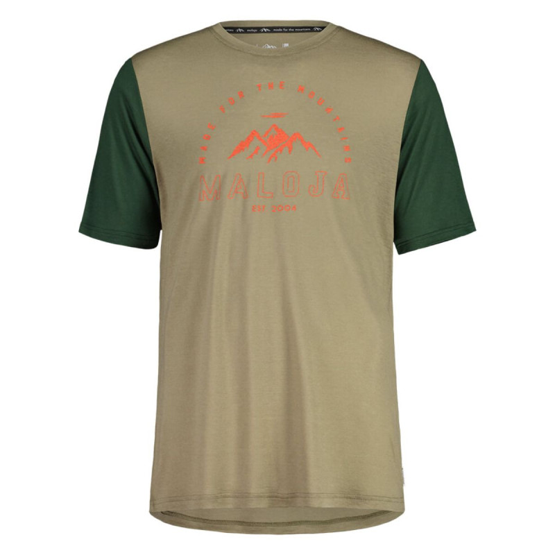 Pánske funkčné tričko Maloja KALMBERGM.  - khaki