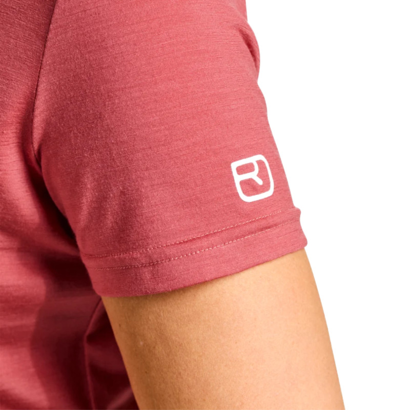 Dámské funkční tričko Ortovox 150 COOL MTN PROTECTOR SHORT SLEEVE  - růžová