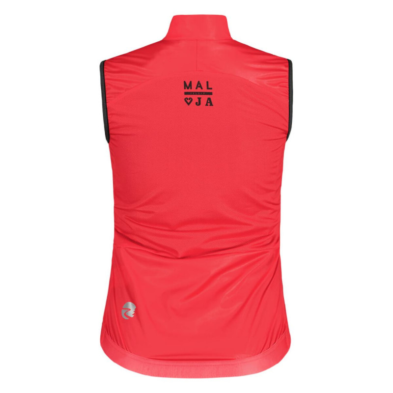 Dámska cyklistická vesta Maloja TRANSTEINM.  - tmavo ružová