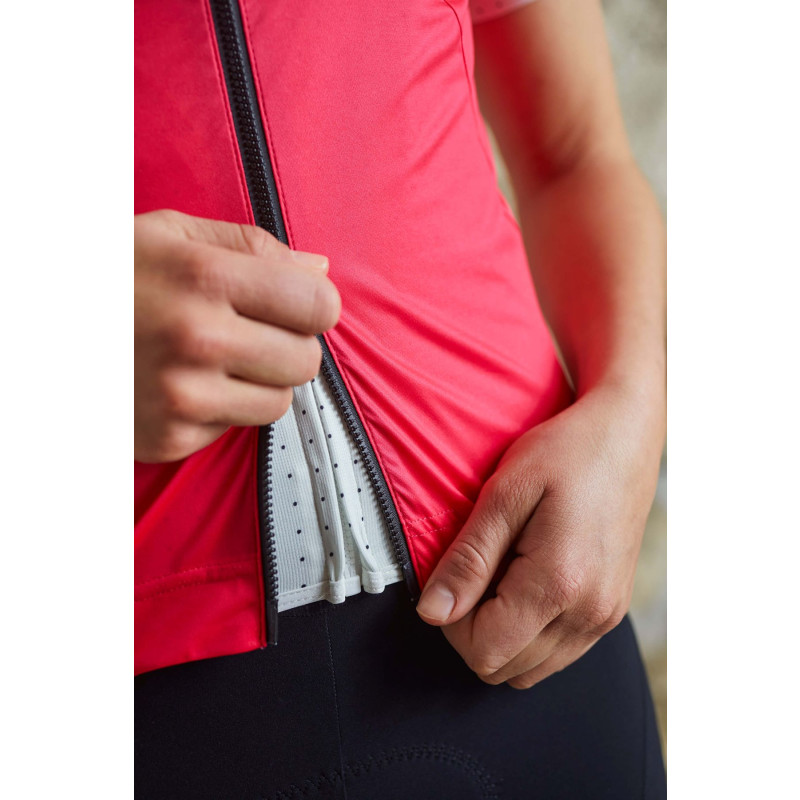 Dámska cyklistická vesta Maloja TRANSTEINM.  - tmavo ružová