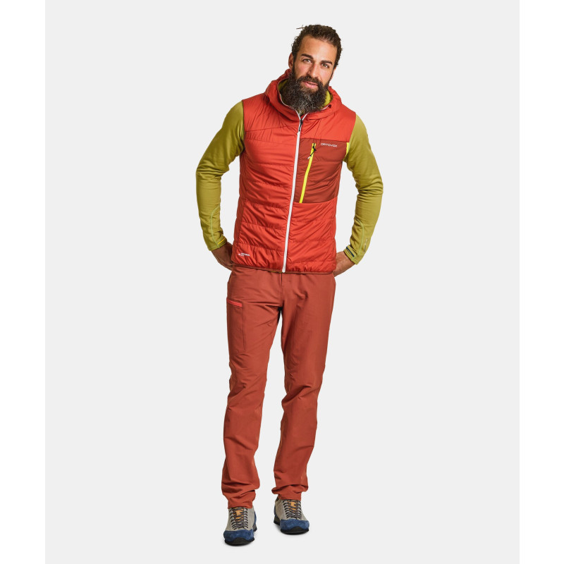 Pánska vesta Ortovox SWISSWOOL PIZ DUAN VEST  - oranžová