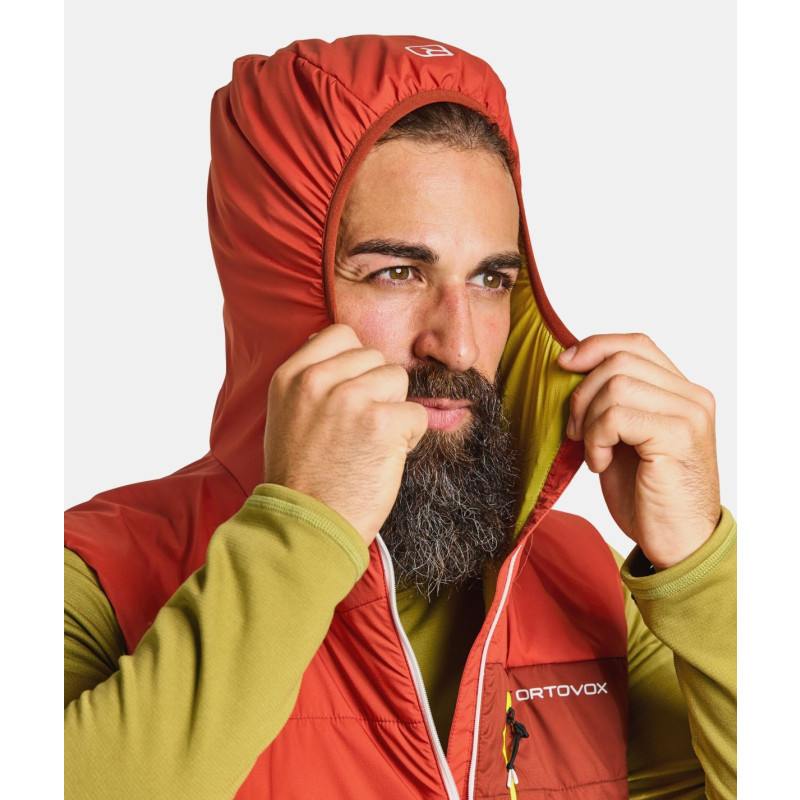 Pánska vesta Ortovox SWISSWOOL PIZ DUAN VEST  - oranžová