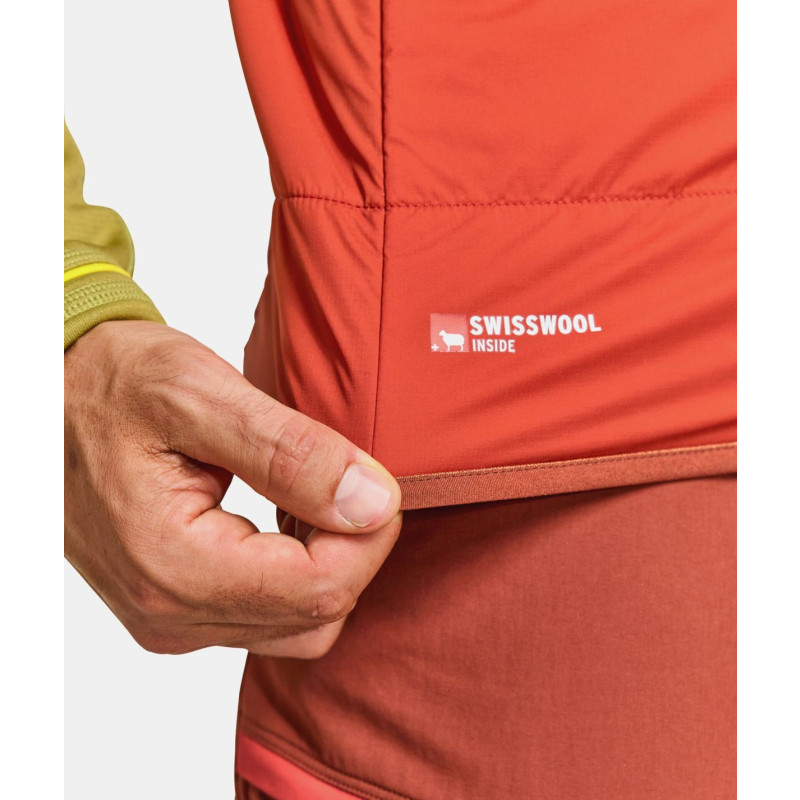 Pánska vesta Ortovox SWISSWOOL PIZ DUAN VEST  - oranžová