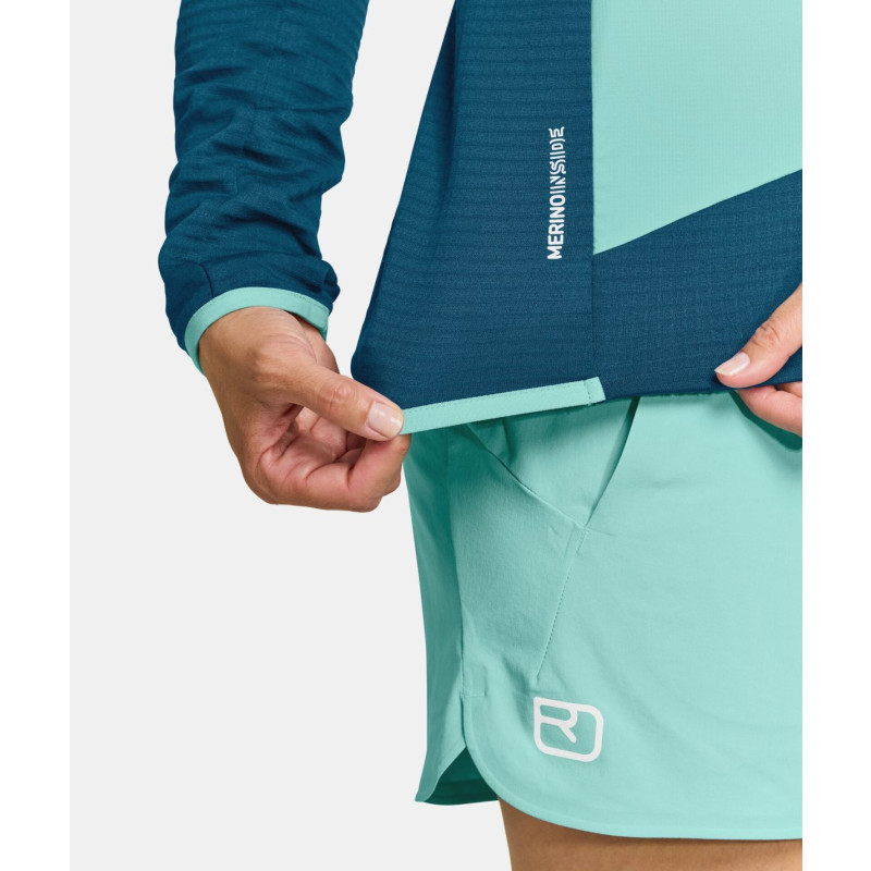 Dámska bunda Ortovox LADIZ HYBRID JACKET  - svetlo zelená