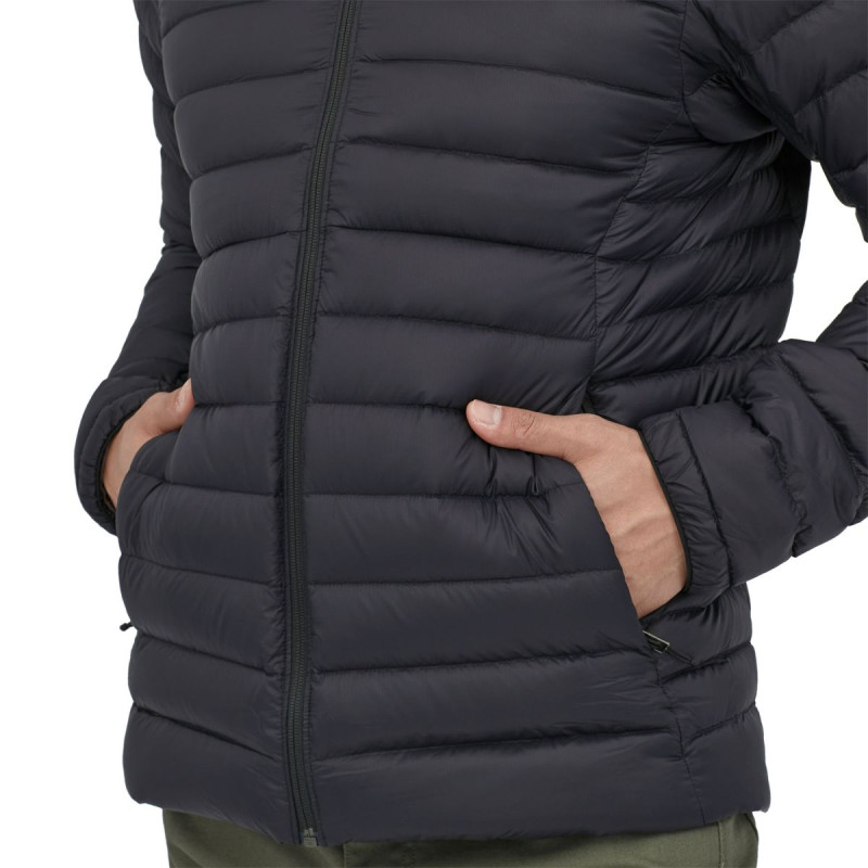 Pánská bunda Patagonia DOWN SWEATER HOODY  - tmavě modrá