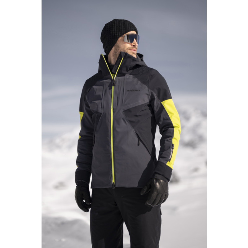 Pánska lyžiarská bunda Stöckli SKIJACKET RACE  - tmavo šedá