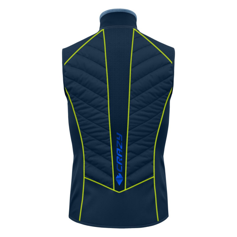 Pánska vesta Crazy FLAME  - tmavo modrá