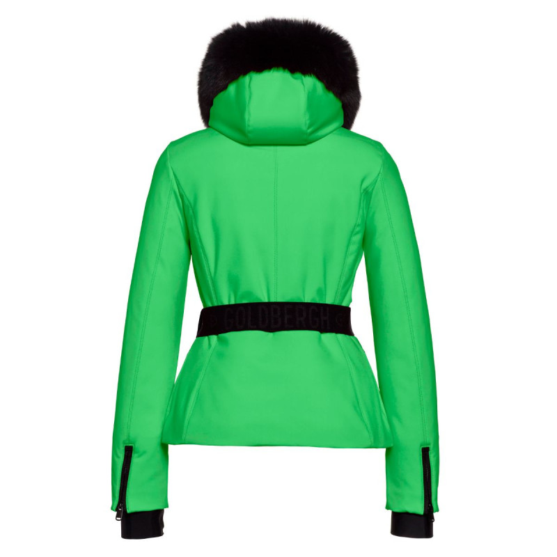 Dámská bunda Goldbergh HIDA FAUX BORDER  - zelená