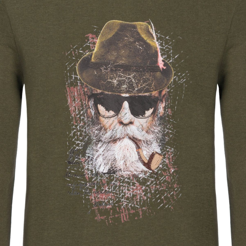 Pánske tričko Almgwand SEIDLALM  - khaki