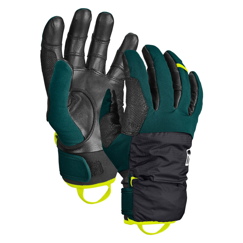 Pánské rukavice Ortovox TOUR PRO COVER GLOVE  - tmavě zelená