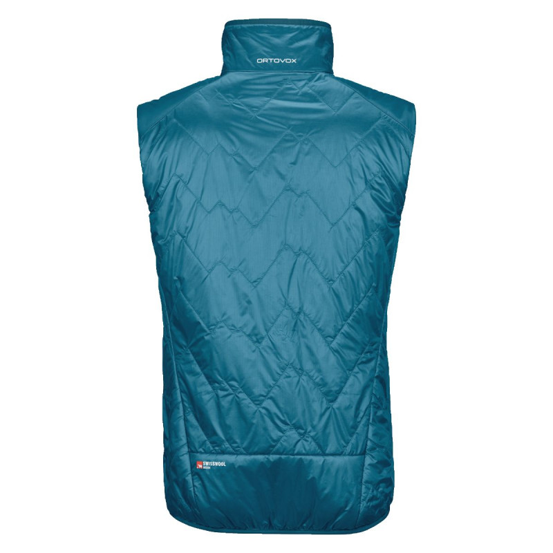 Pánska vesta Ortovox SWISSWOOL PIZ VIAL VEST  - petrolejová