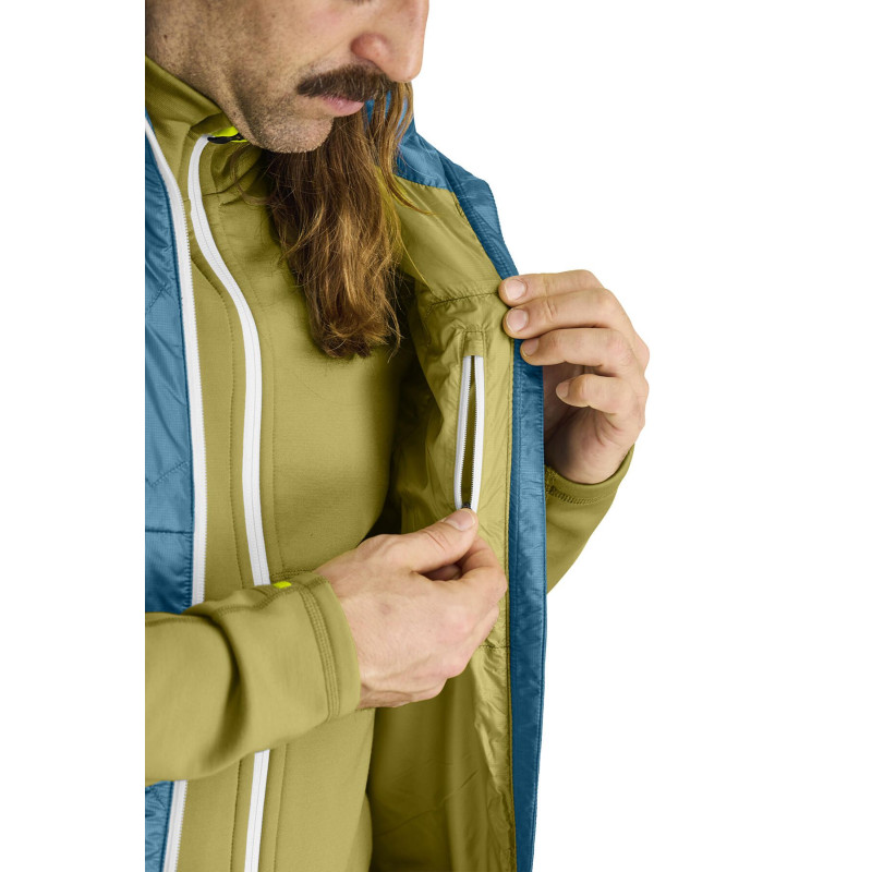 Pánska vesta Ortovox SWISSWOOL PIZ VIAL VEST  - petrolejová