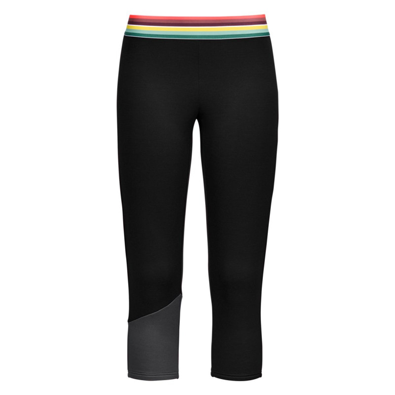 Dámske funkčné nohavice Ortovox FLEECE LIGHT SHORT PANTS  - čierna