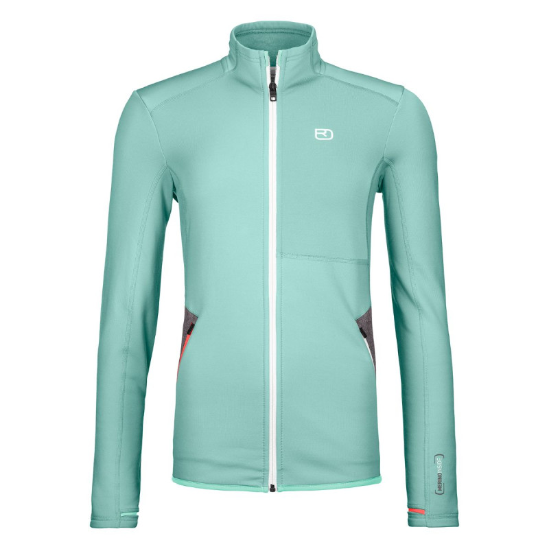 Dámska mikina Ortovox FLEECE JACKET  - svetlo zelená