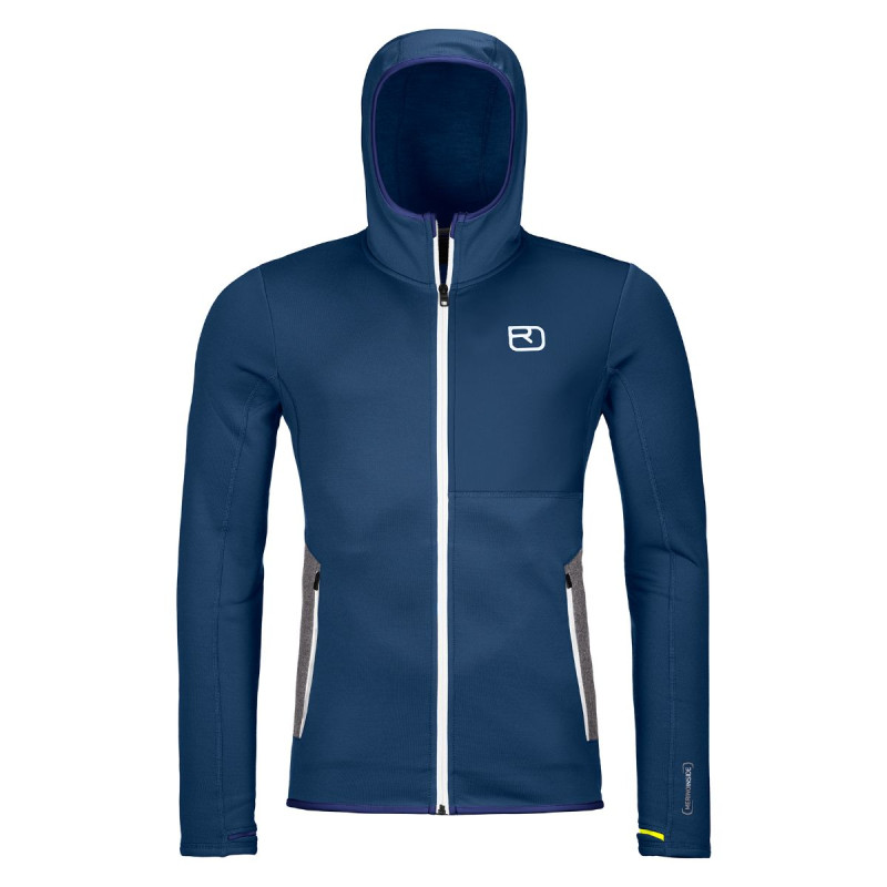 Pánska mikina Ortovox FLEECE HOODY  - tmavo modrá