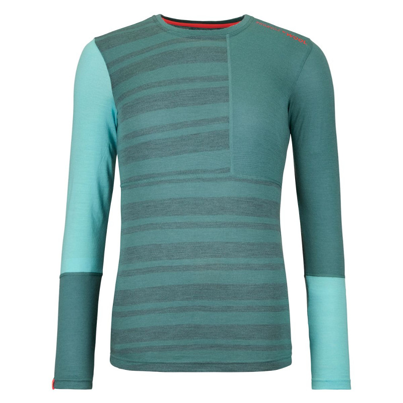 Dámske funkčné tričko Ortovox 185 ROCK'N'WOOL LONG SLEEVE  - zelená