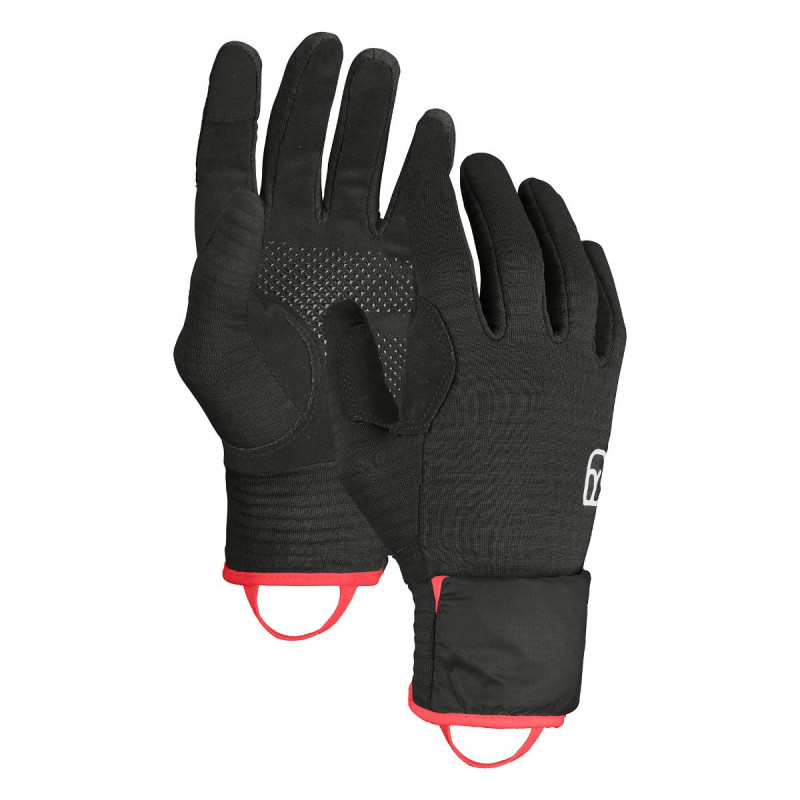 Dámske rukavice Ortovox FLEECE GRID COVER GLOVE  - čierna