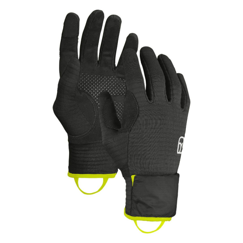 Pánské rukavice Ortovox FLEECE GRID COVER GLOVE  - černá