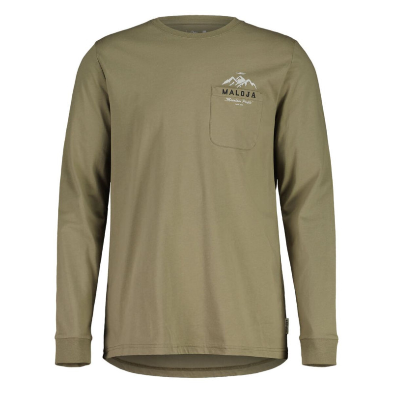 Pánske tričko Maloja BERGLM.  - khaki