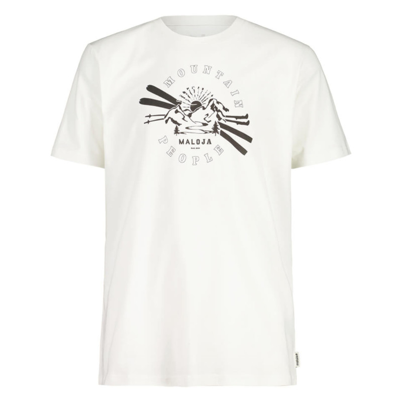 Pánske tričko Maloja PATTERIOLM.  - biela