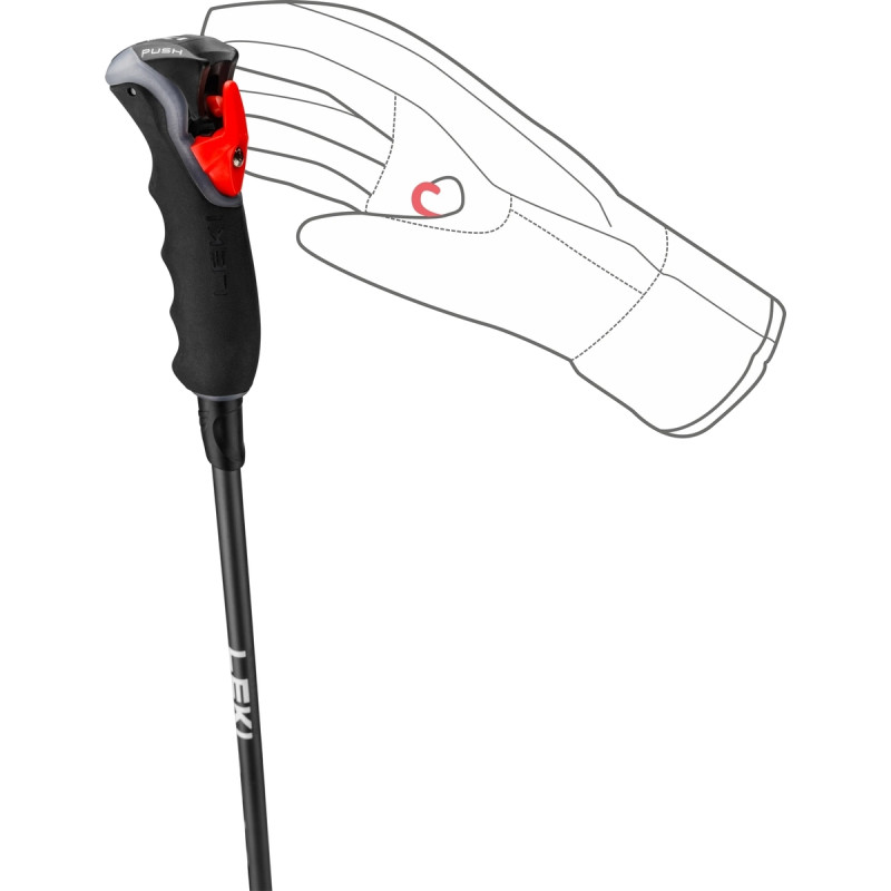 Pánske lyžiarské palice Leki CARBON 12 3D