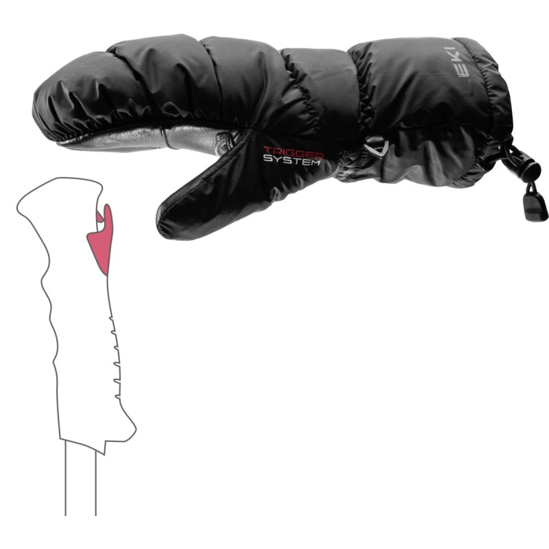 Dámske lyžiarské rukavice Leki GLACE 3D  - čierna